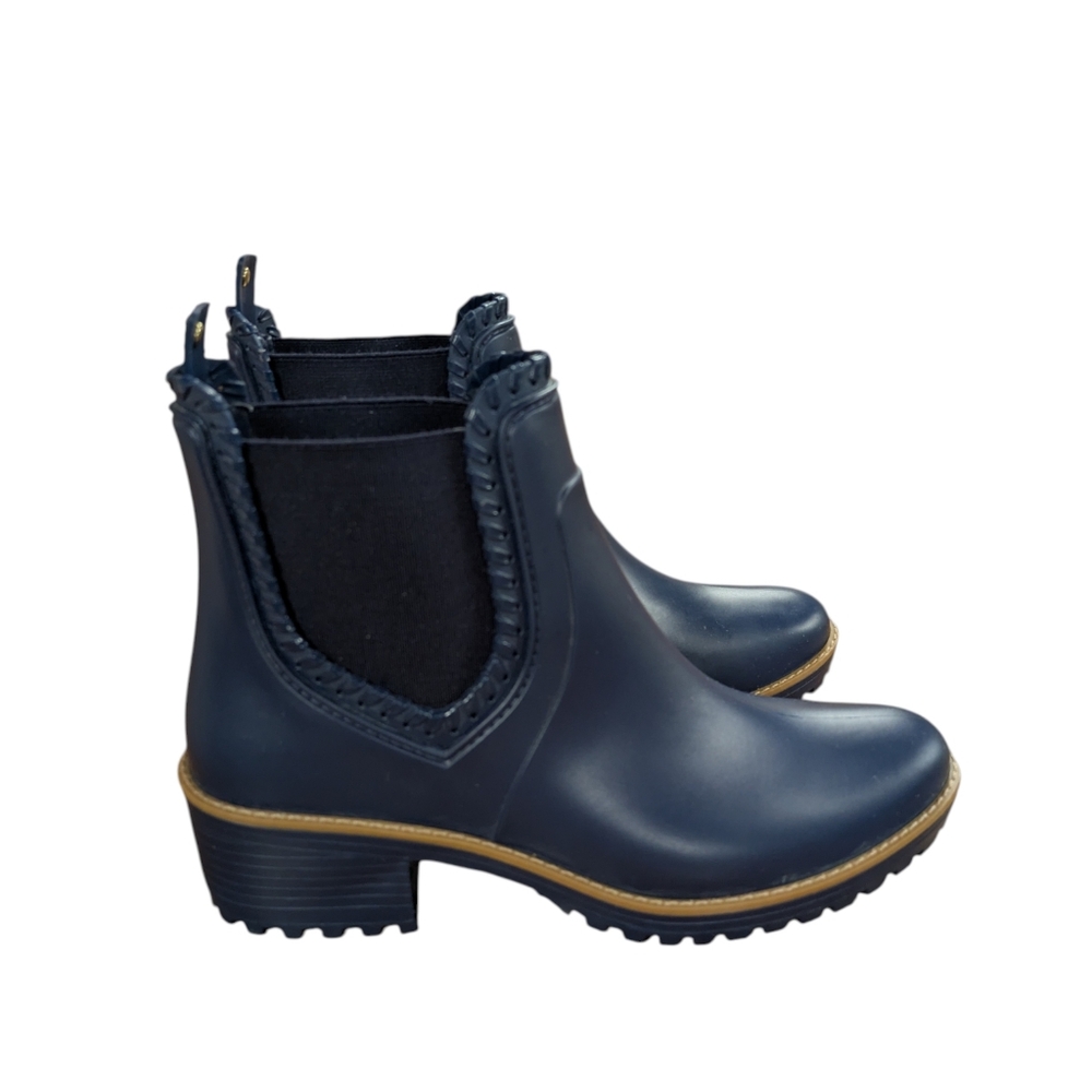 Jack Rogers Ellie Pull-On Chelsea Rain Boots Navy Blue Size 6 - Picture 9 of 9